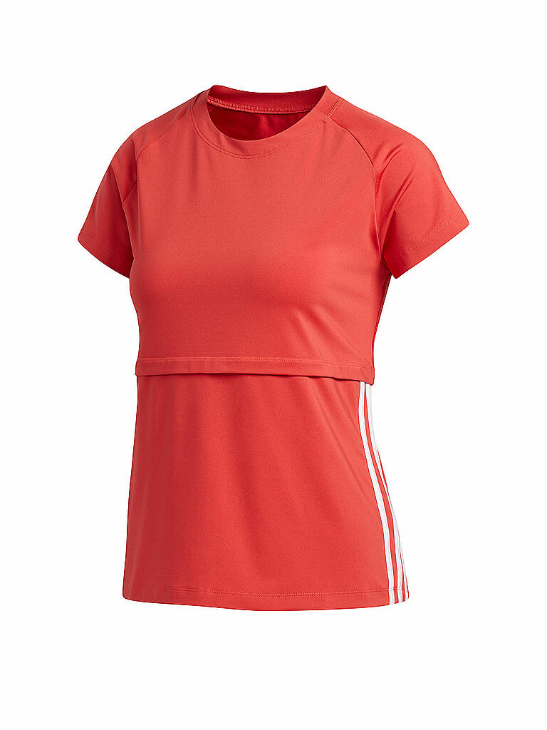 ADIDAS Damen Fitness Shirt 3 Stripes rot | XS ADIDAS Damen Fitness Shirt Go To grau | XS